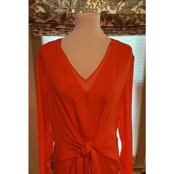 3.1 PHILLIP LIM Long Sleeve Front Knot Dress - Picture 10 of 13